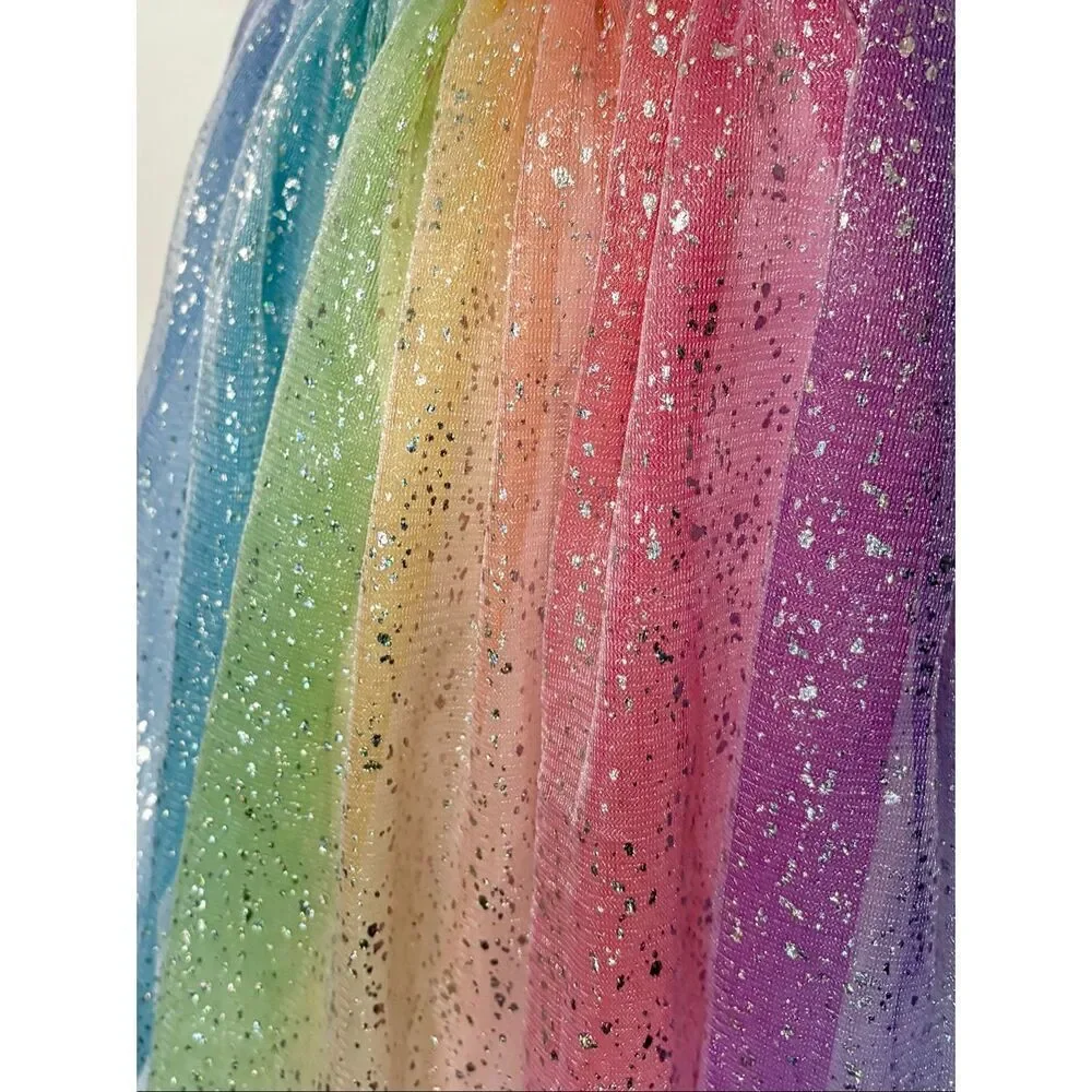 NEW Hyde & Eek Boutique Girls Medium (8) Rainbow Unicorn Fairy Costume